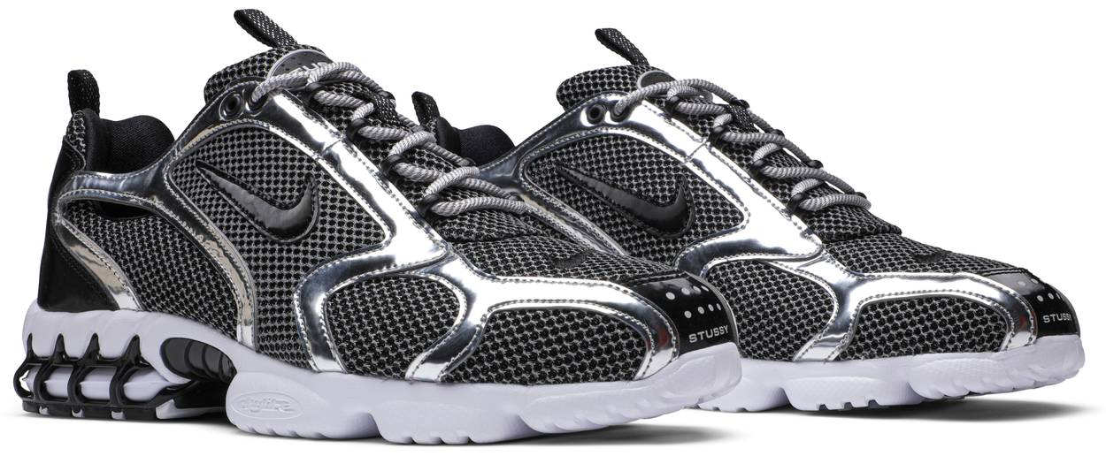 Stussy x Air Zoom Spiridon Caged 2 'Pure Platinum'