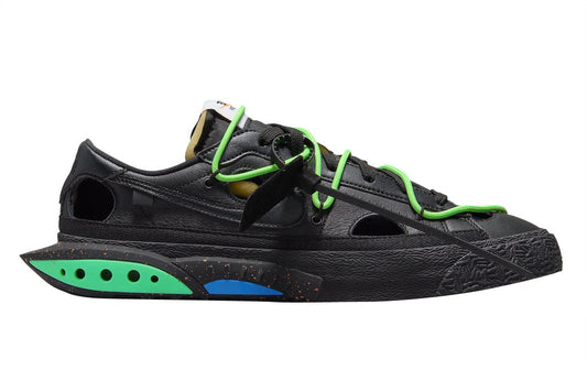 Off-White X Nike Blazer Low ‘Black Electro Green‘