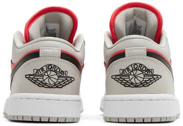 Wmns Air Jordan 1 Low 'Light Iron Ore Siren Red'