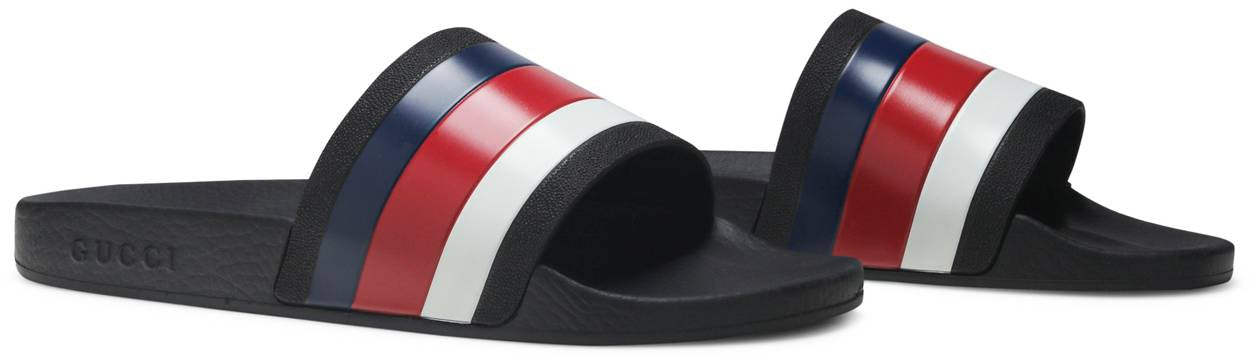 Gucci Pursuit '72 Slide 'Blue White Stripe'