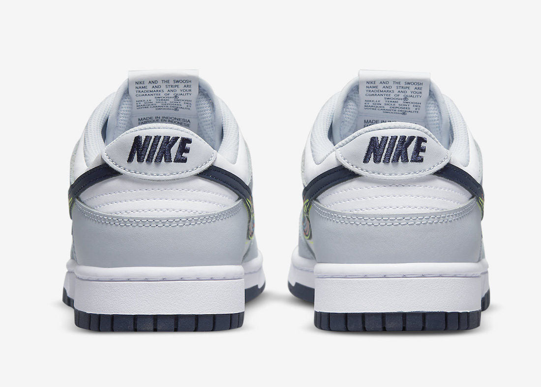 Dunk Low 3D Swoosh ‘White Grey‘