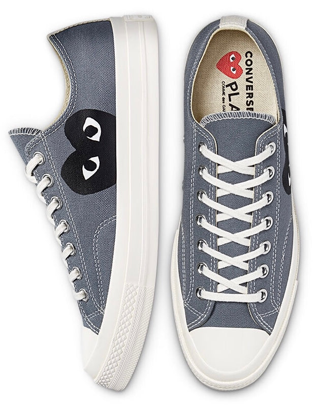 Comme des Garçons PLAY x Chuck 70 Low 'Steel Gray'