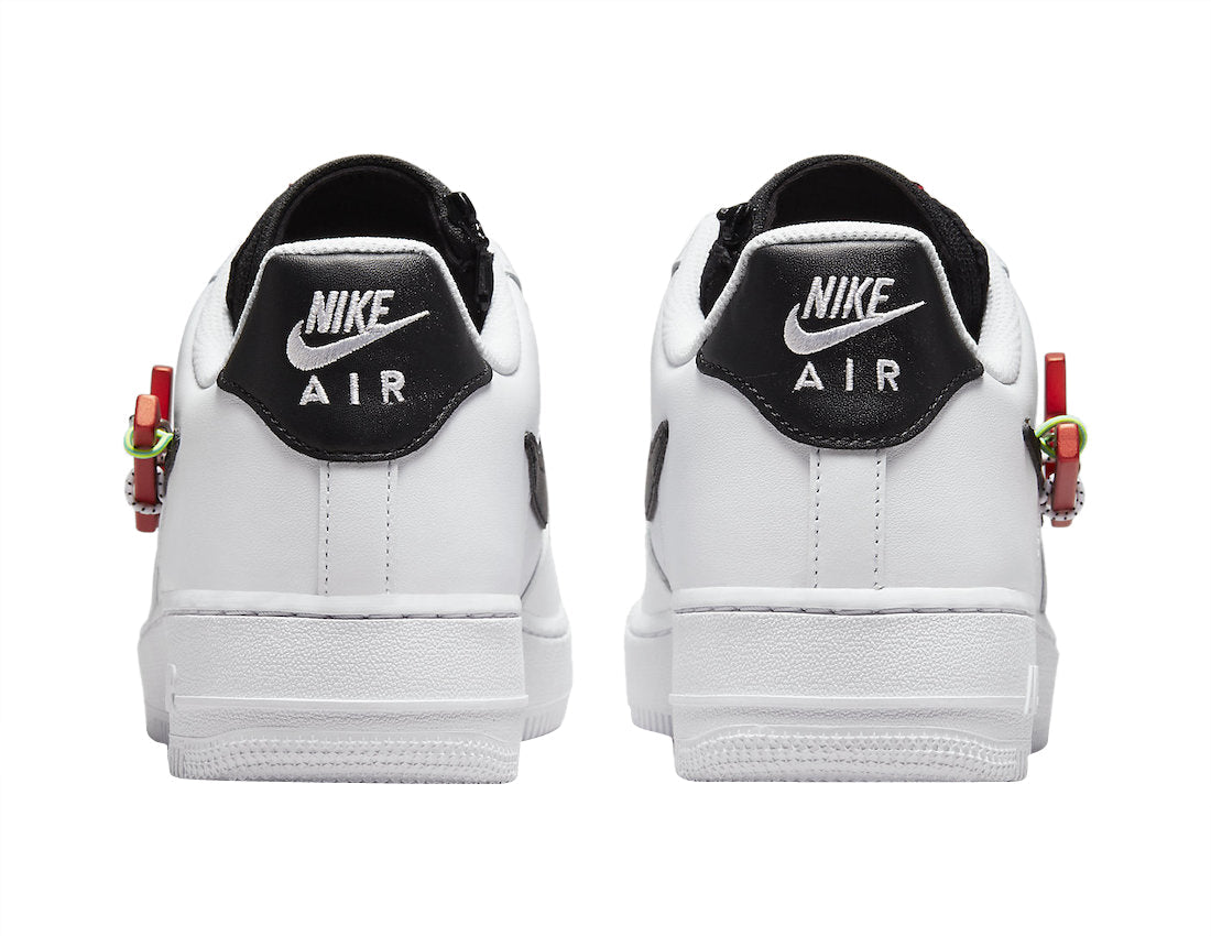 Air Force 1 Low Carabiner Swoosh “White Habanero Red”