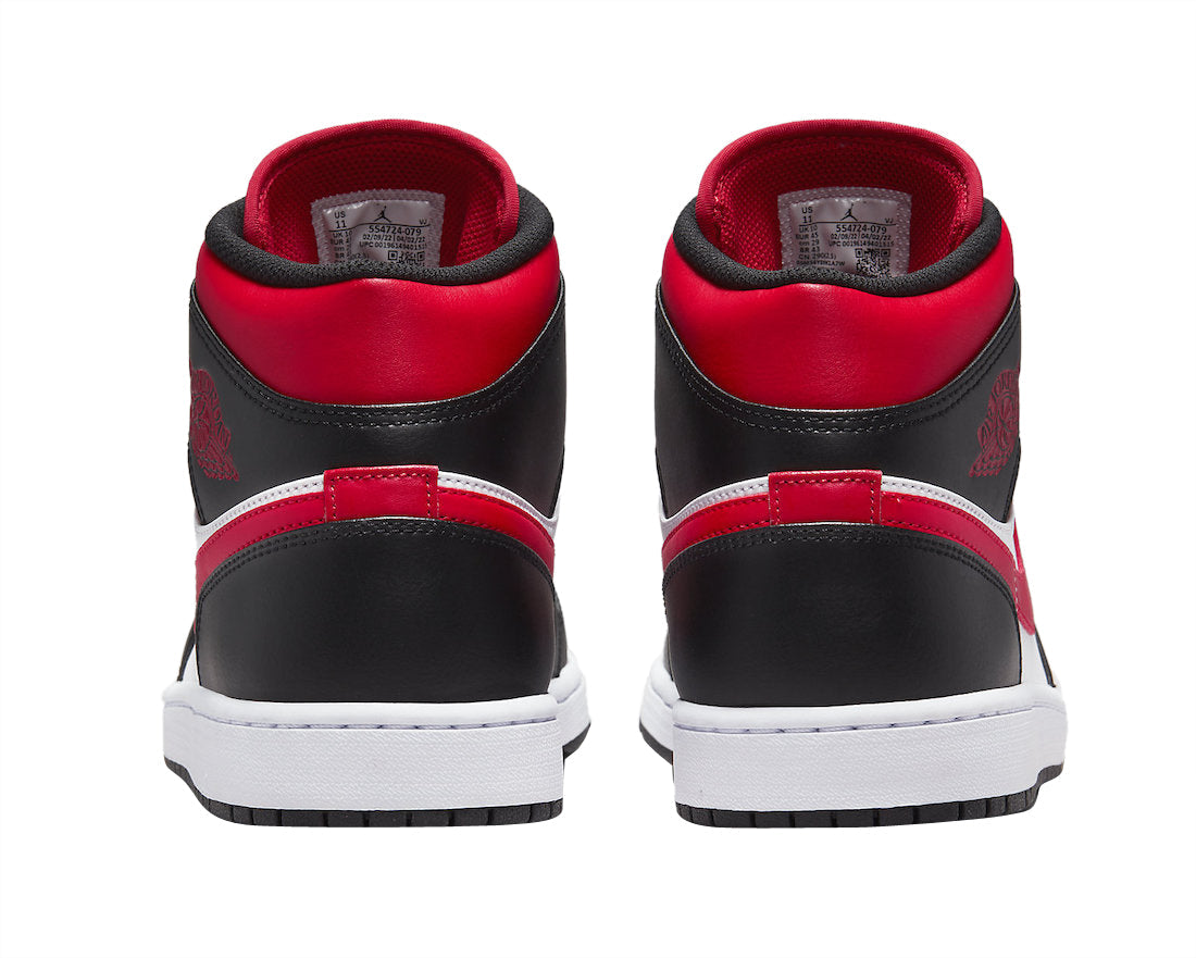 Air Jordan 1 Mid ‘White Black Red‘