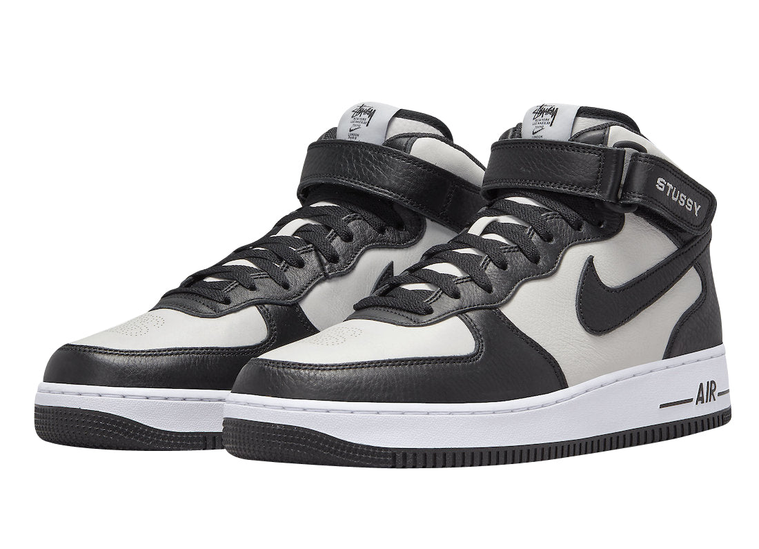 Stussy X Nike Air Force 1 Mid ‘Grey Black‘
