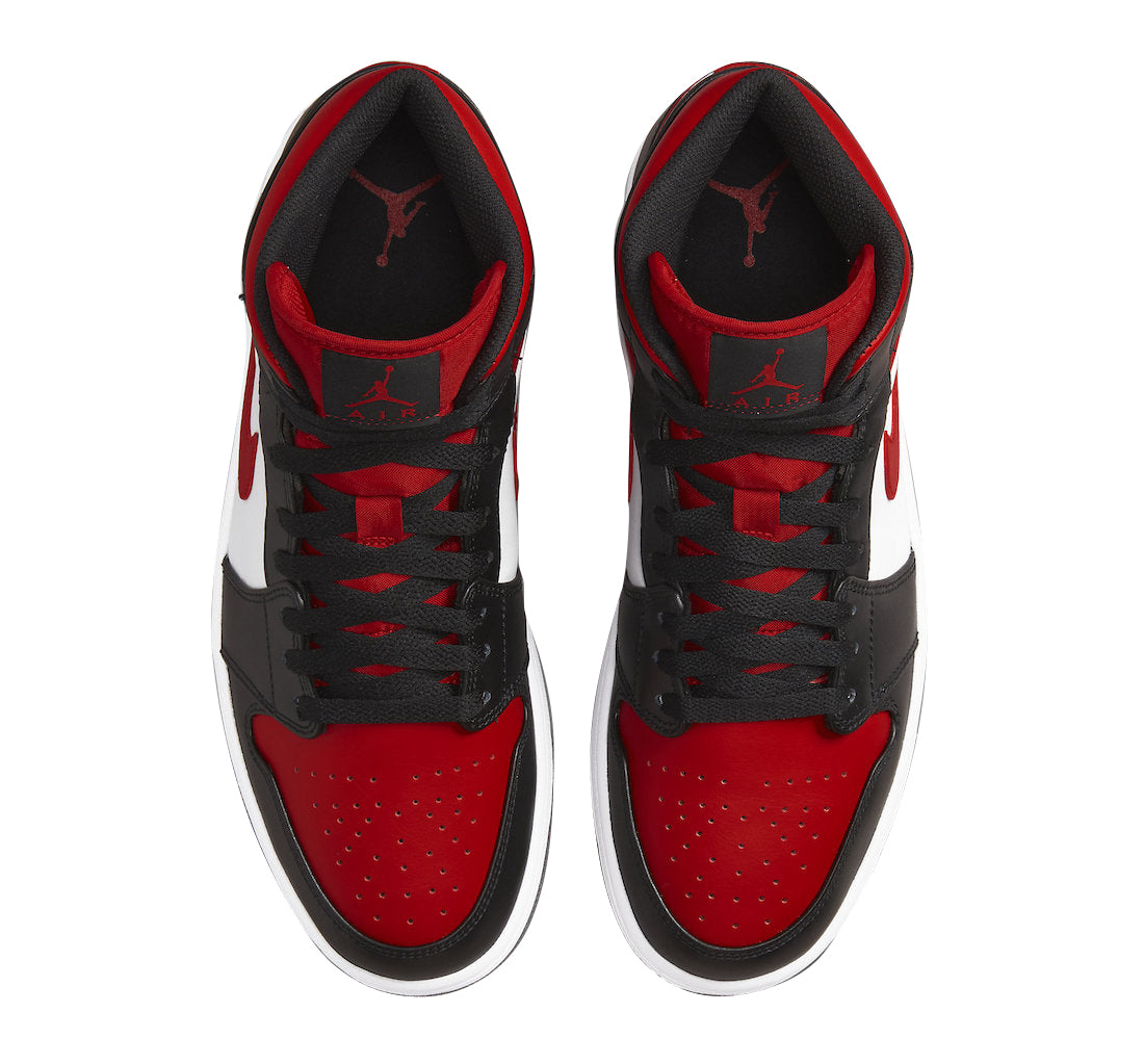 Air Jordan 1 Mid ‘White Black Red‘