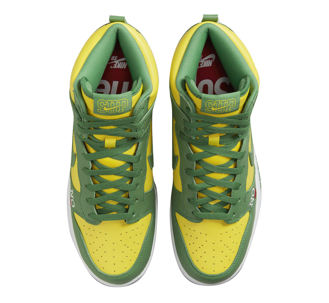 Supreme x Dunk High SB 'By Any Means - Brazil'