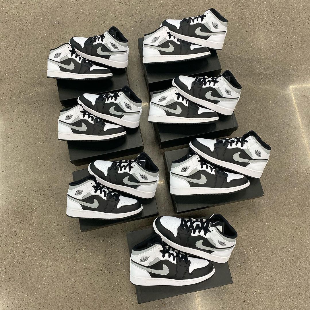 Air Jordan 1 Mid 'White Shadow'