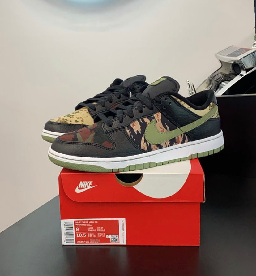 Dunk Low SE 'Black Multi-Camo'